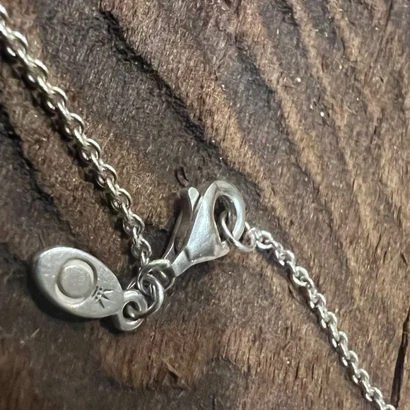 Authentic Pandora Necklace Choker Round Sparkle Halo 925 Brilliant Cut Cz 15-18” - Picture 8 of 9